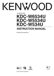 Kenwood KDC-W6534U User Manual