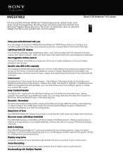 Sony NWZ-E474BLK Marketing Specifications (Black)