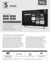 TCL 49 inch 4-Series S405 Spec Sheet