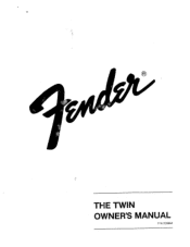 Fender The Twin Owner Manual