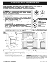 Frigidaire FGGF3032KW Installation Instructions (All Languages)