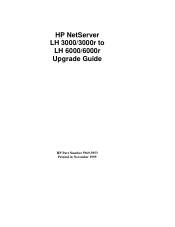 HP D7171A HP Netserver LH 3000/3000r to LH 6000/6000r Upgrade Guide