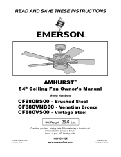 Emerson CF880 Owner Manual