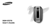 Samsung E570 User Guide