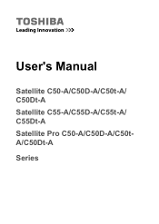 Toshiba C50-A PSCJEC-01T00Y Users Manual Canada; English
