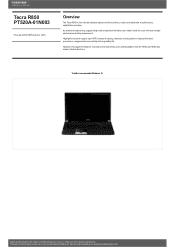 Toshiba R850 PT520A-01N003 Detailed Specs for Tecra R850 PT520A-01N003 AU/NZ; English