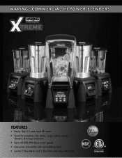 Waring MX1500XTX Spec Sheet