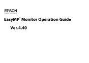 Epson PowerLite 84 Operation Guide - EasyMP Monitor v4.40