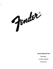 Fender Showman Owner Manual