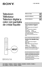 Sony KD-55X80J Reference Guide