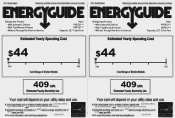Haier HRTS21SADRS Energy Guide Label