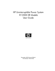 HP R12000/3 UPS R12000 XR Models User Guide