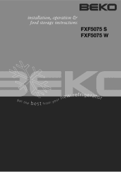Beko FXF5075 User Manual