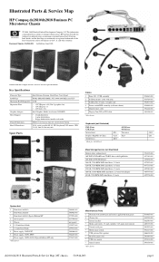 Compaq dx2810 Illustrated Parts & Service Map: HP Compaq dx2810/dx2818 Business PC Microtower Chassis