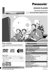 Panasonic DVDF86 DVDF84 User Guide
