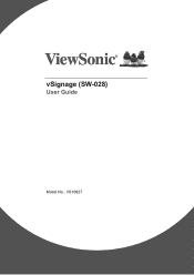 ViewSonic EP5520T vSignage PC software User Guide English