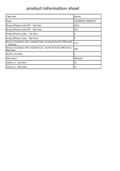 Zanussi ZCI69080XE Product information sheet
