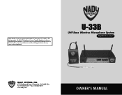Nady U-33B Manual
