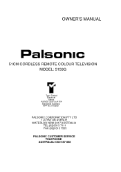 Palsonic 5159G Owners Manual