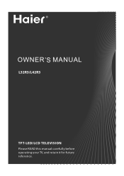 Haier L32R3 User Manual