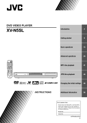 JVC XV-N5SL Supplementary Material