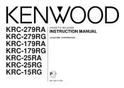 Kenwood KRC-179RG User Manual