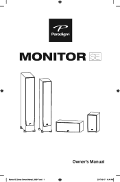 Paradigm Monitor SE Atom Monitor Se Manual