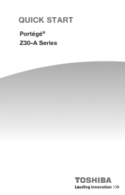 Toshiba Portege Z30-A PT241C-002002 Portege Z30-A Serie Windows 8.1 Quick Start Guide