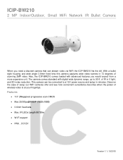 IC Realtime ICIP-BW210 Product Datasheet