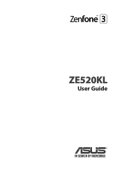 Asus ZenFone 3 ZE520KL ZenFone3 ZE520KL English Version E-manual