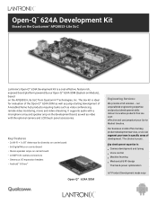 Lantronix Open-Q 624A Development Kit Open-Qtm 624A Development Kit Product Brief