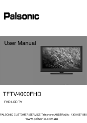 Palsonic TFTV4000FHD Owners Manual