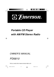 Emerson PD6810 Owners Manual