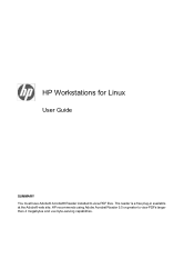 HP xw3400 HP Workstations for Linux - User Guide