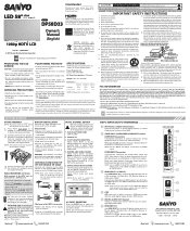 Sanyo DP58D33 Owners Manual