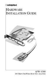 Adaptec 1890600 Hardware Installation Guide