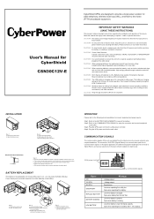 CyberPower CSN30C12V-E User Manual