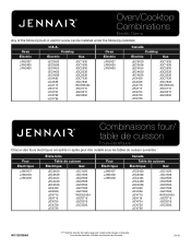 Jenn-Air JJW2430IL Oven And Cooktop Combinations