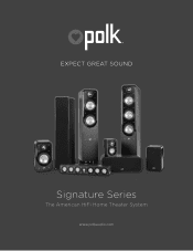 Polk Audio Monitor 70 Series II User Guide 2