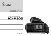 Icom IC-M200 Instruction Manual