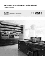 Bosch HMC80252UC Installation Instructions