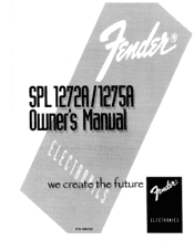 Fender SPL 1272A Owners Manual