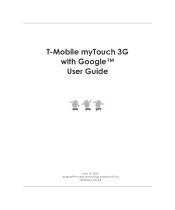 HTC T-Mobile myTouch 3G User Manual