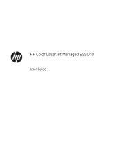 HP Color LaserJet Managed E55040 User Guide