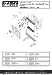 Sealey CD2013TT Parts Diagram