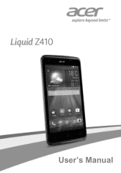 Acer Liquid Z410 User Manual
