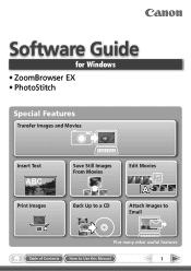 Canon 3421B001 ZoomBrowser EX 6.5 for Windows Instruction Manual
