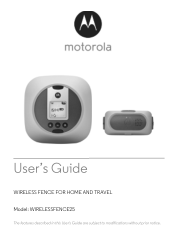 Motorola WIRELESSFENCE25 User Guide