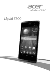 Acer Liquid Z500 User Manual Singel SIM