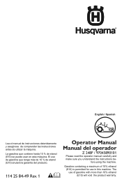 Husqvarna Z248F Premium Special Edition Owner Manual